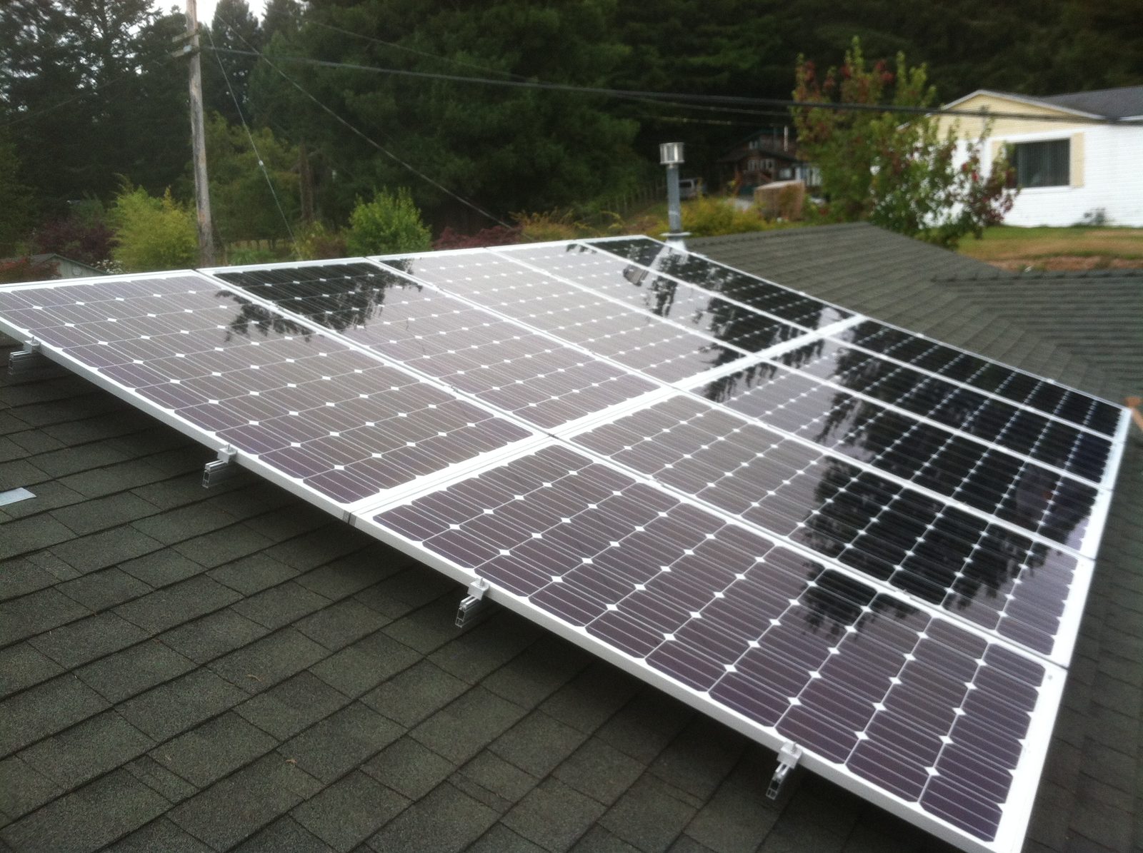 Arcata residence rooftop solar array