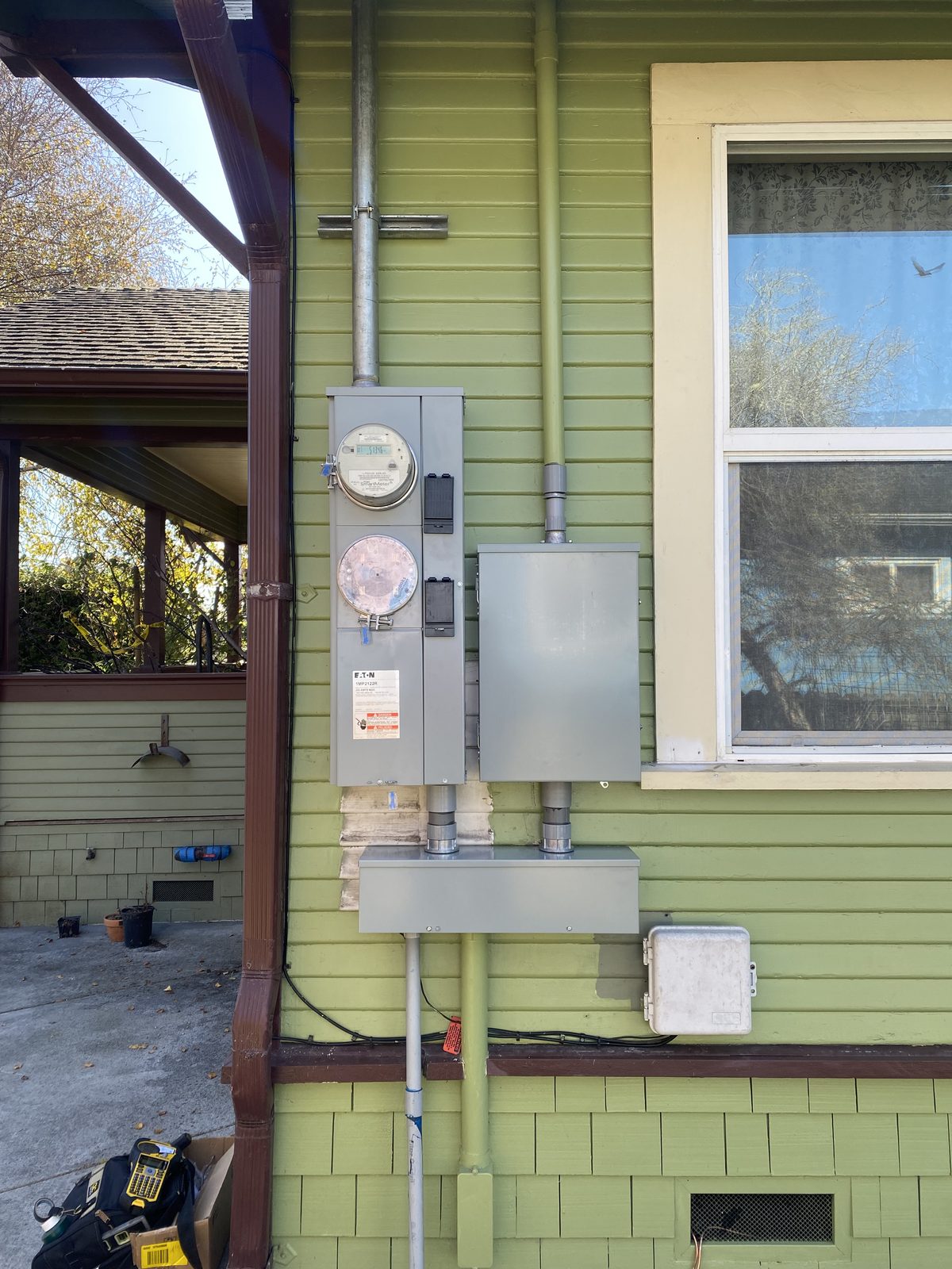 Eureka residence new meter sockets and panels installed