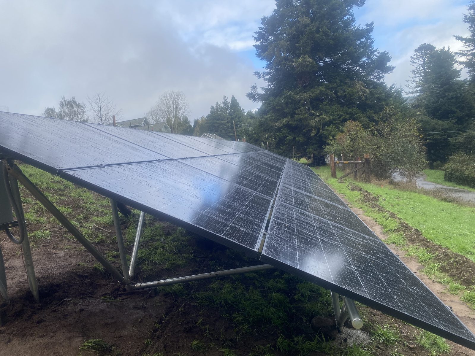 Fortuna residence completed ground-mount solar array